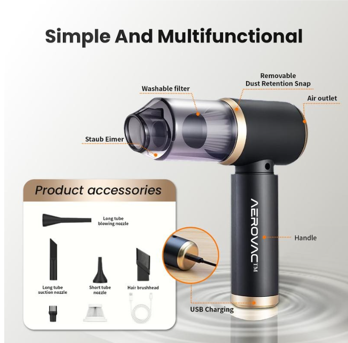 AeroVac™ Premium Wireless Vacuum Cleaner